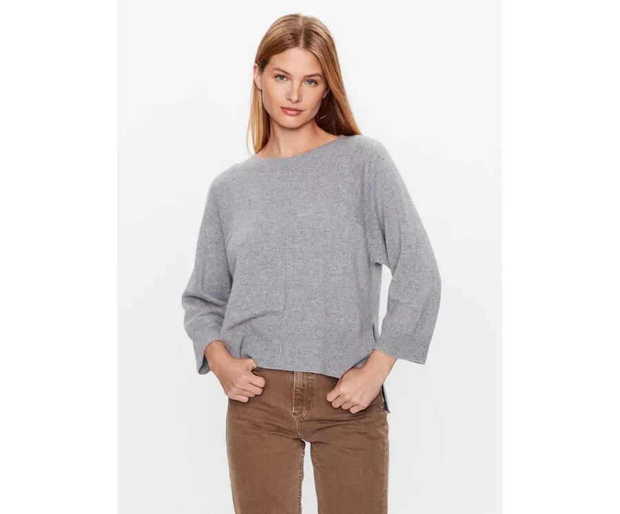 obrazek 1 Weekend Max Mara Sweter Alce 23536601 Szary Regular Fit