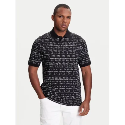 Zdjęcie KARL LAGERFELD Polo 745120 553225 Czarny Regular Fit