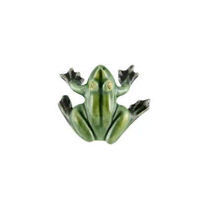 Picture Ceramic magnetic frog statuette for the fridge - Bordallo Pinheiro