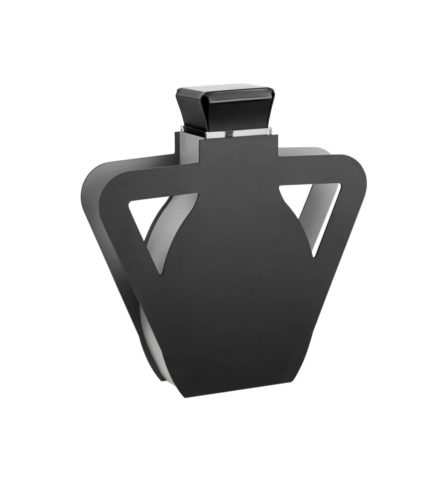 obrazek 3 Designerski skórzany czarny wazon Otto 9x41xH44 cm