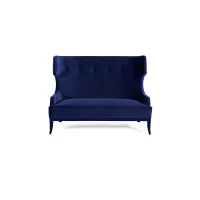 Zdjęcie Pikowana sofa o oryginalnym kształcie 150 x 92 cm - Munna