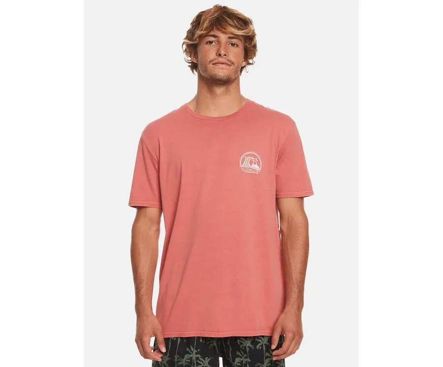 obrazek 1 Quiksilver T-Shirt Cleancircle Tees EQYZT07491 Czerwony Regular Fit