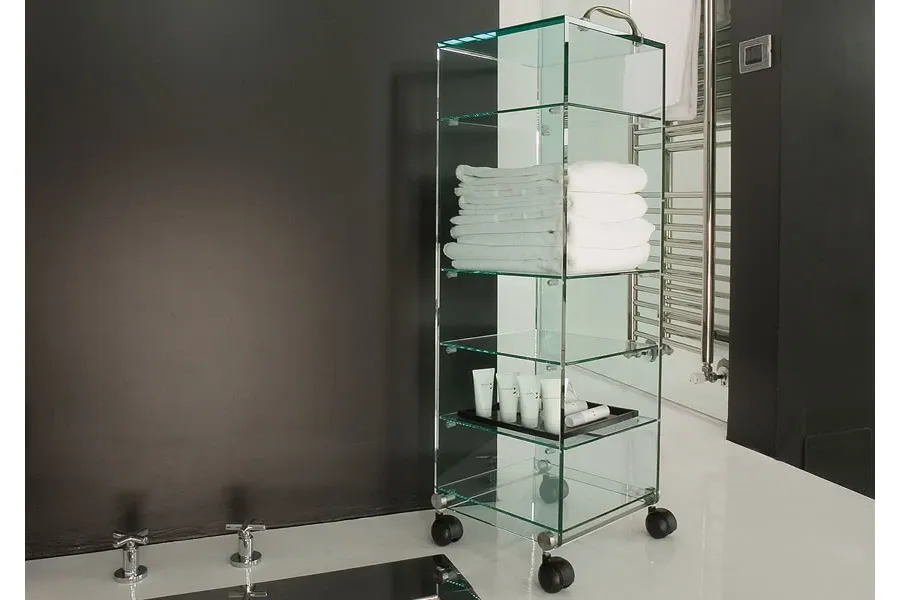 obrazek 1 Ekskluzywne szklane półeczki na kółkach - Tonelli Design