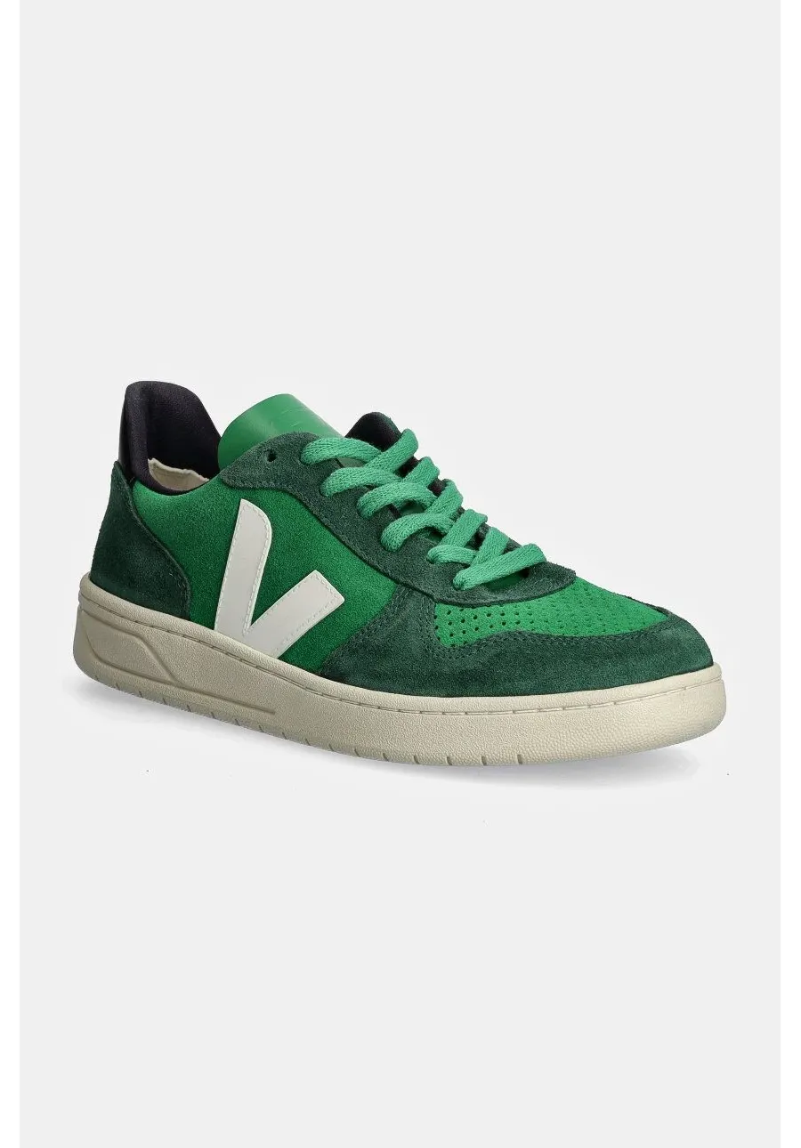 obrazek 1 Veja sneakersy skórzane V-10 kolor zielony VX0303671A