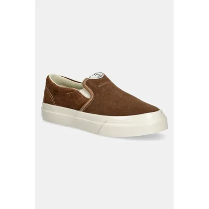Zdjęcie Stepney Workers Club tenisówki LISTER RAW SUEDE kolor brązowy YA03204