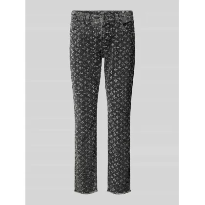 Zdjęcie Jeansy o kroju slim fit z fakturowanym wzorem