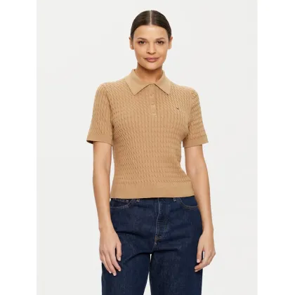 Zdjęcie Tommy Hilfiger Sweter WW0WW43957 Beżowy Regular Fit