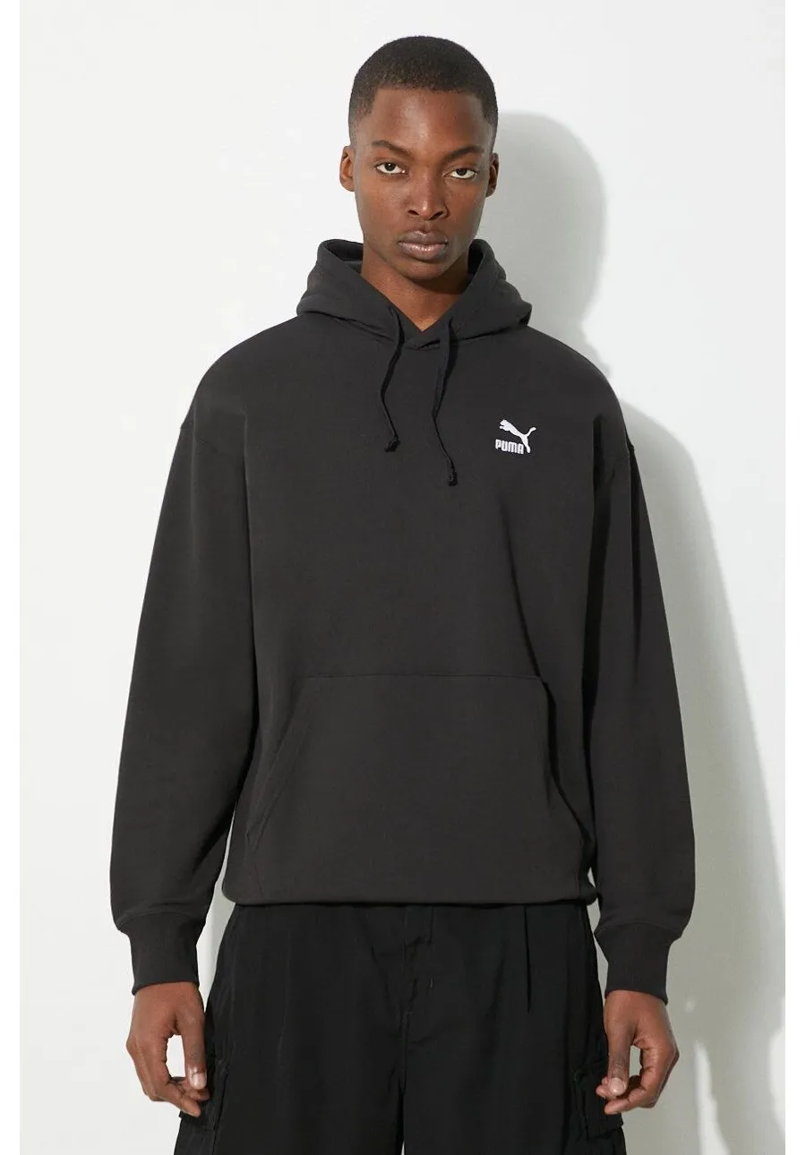 obrazek 1 Puma bluza bawełniana BETTER CLASSICS męska kolor czarny z kapturem gładka 624241