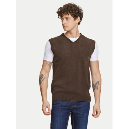 Zdjęcie Lindbergh Sweter 30-800221 Brązowy Relaxed Fit