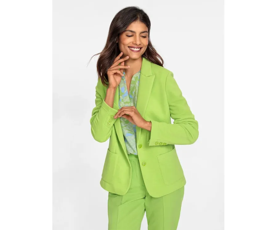 obrazek 1 Olsen Marynarka 15001367 Zielony Regular Fit