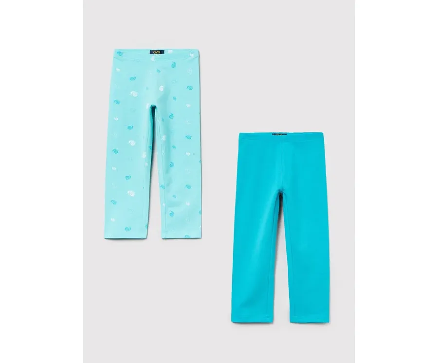 obrazek 1 OVS Komplet 2 par legginsów 1483253 Niebieski Slim Fit