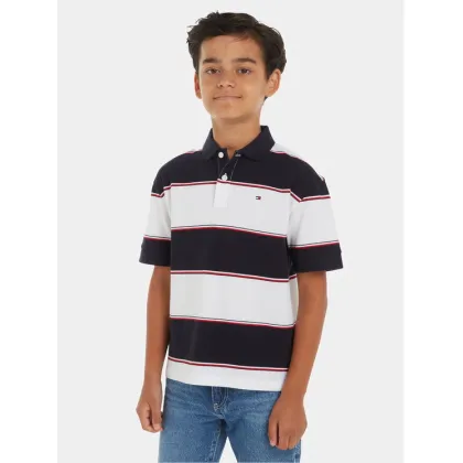 Zdjęcie Tommy Hilfiger Polo Global Rugby KB0KB08857 Biały Relaxed Fit