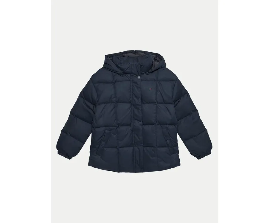 obrazek 1 Tommy Hilfiger Kurtka puchowa KG0KG08392 D Granatowy Regular Fit