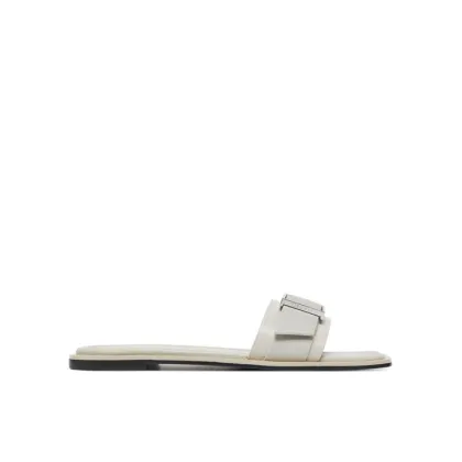 Zdjęcie Calvin Klein Klapki Flat Slide W/Buckle - Lth HW0HW02490 Szary