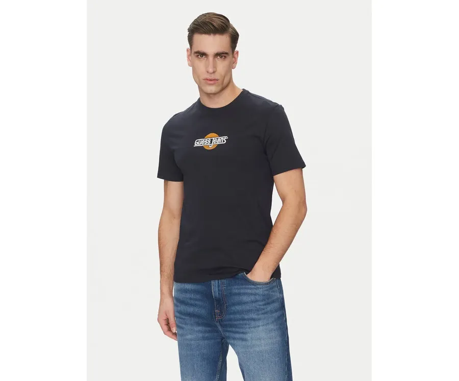 obrazek 1 Guess Jeans T-Shirt M5GI23 K8HM0 Granatowy Slim Fit