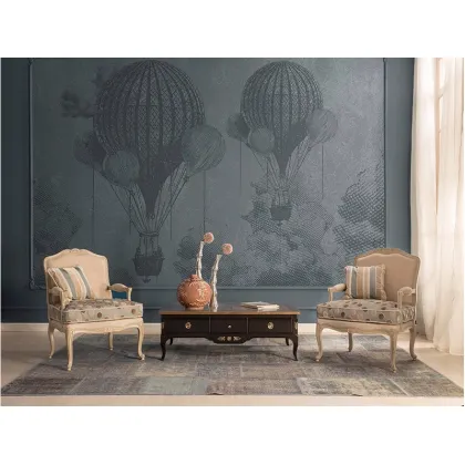 Zdjęcie Luksusowy mały prostokątny stolik kawowy z szufladami w stylu klasycznym - Stella del Mobile