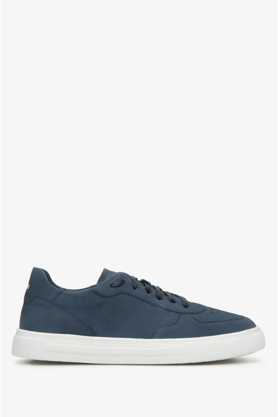 obrazek 1 Estro: Niebieskie sneakersy męskie z nubuku na wiosnę