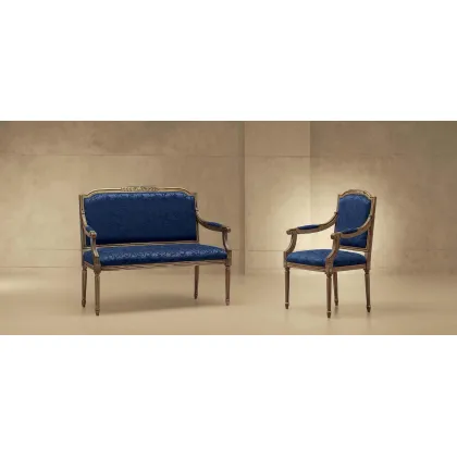 Zdjęcie Unikalna sofa i fotel w stylu francuskim do wyjątkowego salonu – Morello Gianpaolo