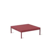 Zdjęcie Czerwony stolik kawowy Les Arcs wykonany z aluminium do ogrodu