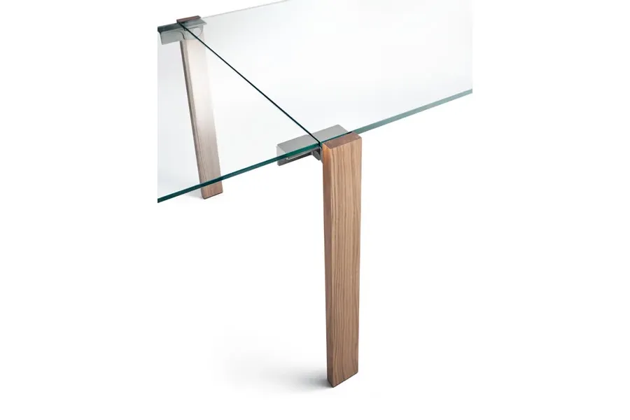 obrazek 4 Luksusowy rozkładany stół z drewnianymi nogami - Tonelli Design