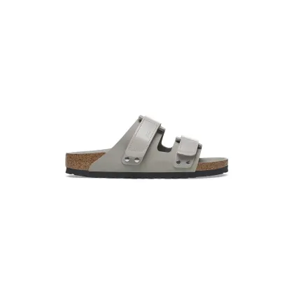Zdjęcie Birkenstock klapki nubukowe Uji damskie kolor szary 1029302