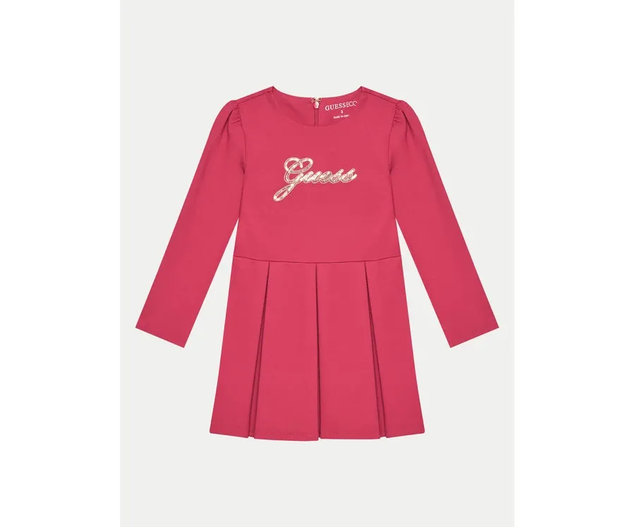 obrazek 1 Guess Sukienka codzienna K4BK00 KAUH0 Bordowy Regular Fit