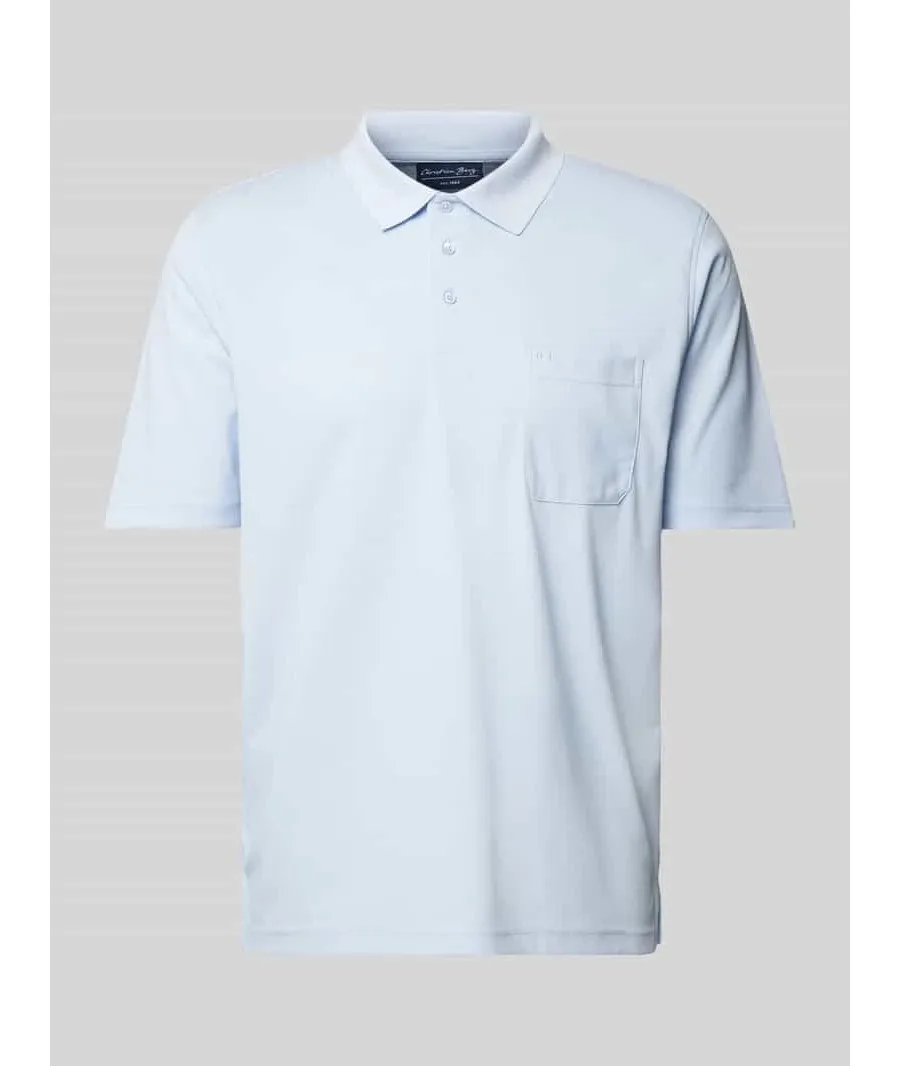 obrazek 1 Koszulka polo o kroju regular fit z kieszenią na piersi