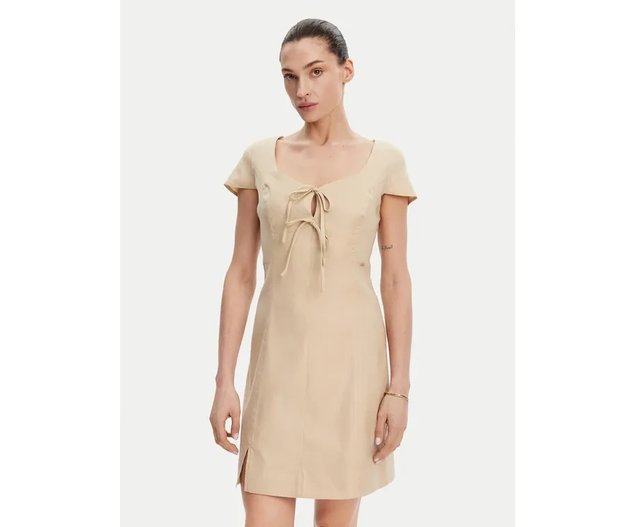 obrazek 1 Guess Sukienka letnia W5GK41 WH5L2 Beżowy Regular Fit