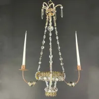 Zdjęcie Kryształowy XIX-wieczny żyrandol w stylu imperium włoskiego