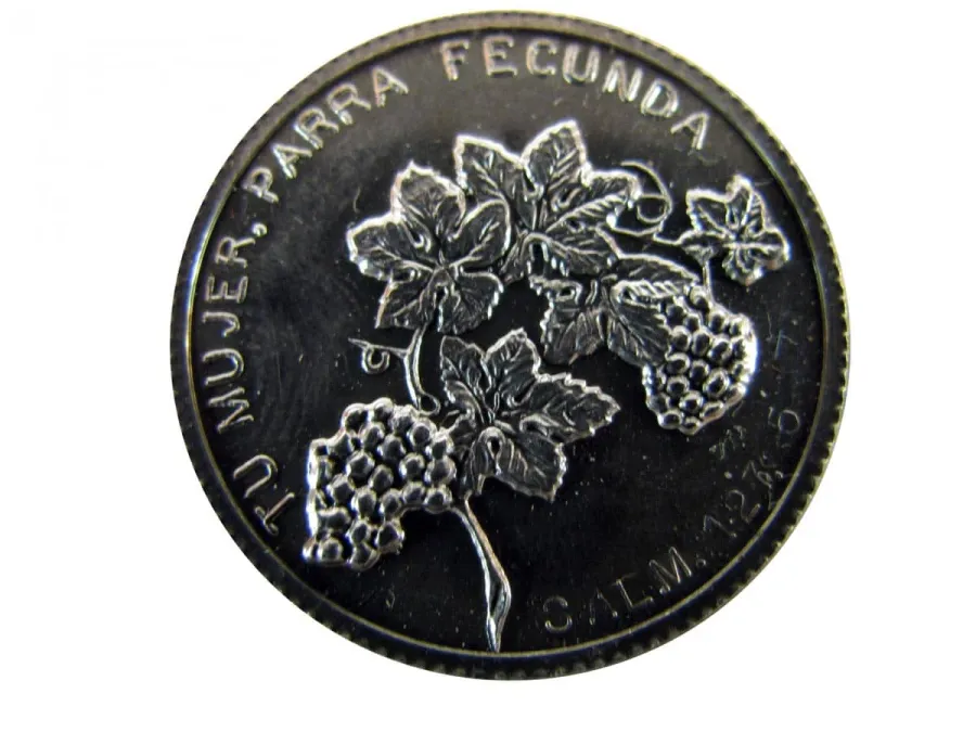 obrazek 18 Zestaw 13 srebrnych monet z tematem religijnym ze srebra próby 925 pochodzenia hiszpańskiego