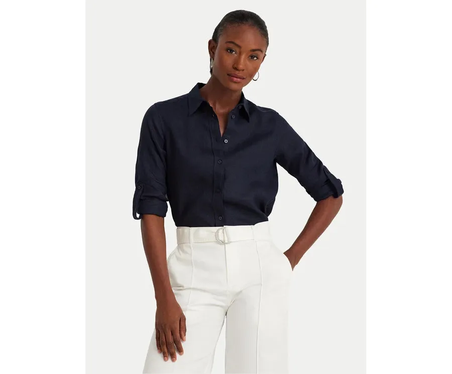 obrazek 1 Lauren Ralph Lauren Koszula 200782777003 Granatowy Relaxed Fit LAUREN RALPH LAUREN