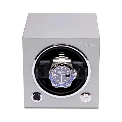 Picture Evolution Cube watch winder, platinum and silver