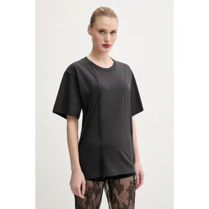 Zdjęcie MM6 Maison Margiela t-shirt bawełniany damski kolor czarny S52GC0328