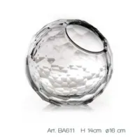 Picture Italian stylish bathroom container made of polished fume crystal - Il Paralume Marina