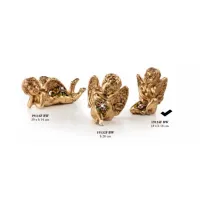 Zdjęcie Anioł siedzący z ręką na twarzy z kwiatami Swarovskiego - Valle d'oro Patchi
