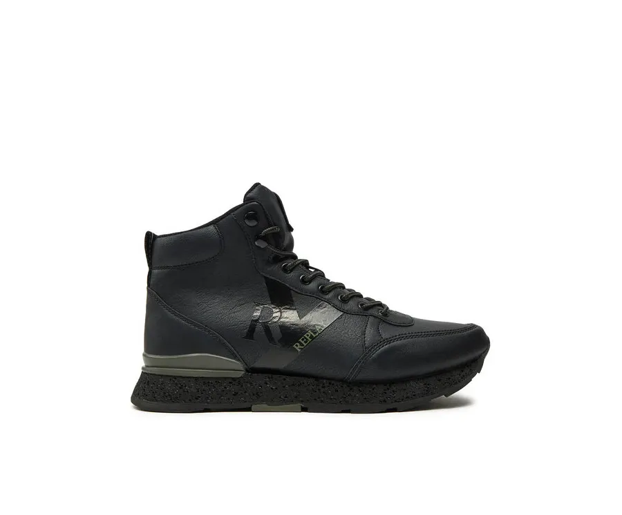 obrazek 1 REPLAY Sneakersy Arthur Ry Mid Mid-Top GMS68.000.C0091S Czarny
