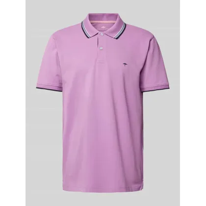 Zdjęcie Koszulka polo o kroju regular fit z paskami w kontrastowym kolorze