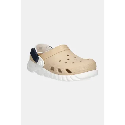 Zdjęcie Crocs klapki Duet Max II Clog damskie kolor beżowy na platformie 208776