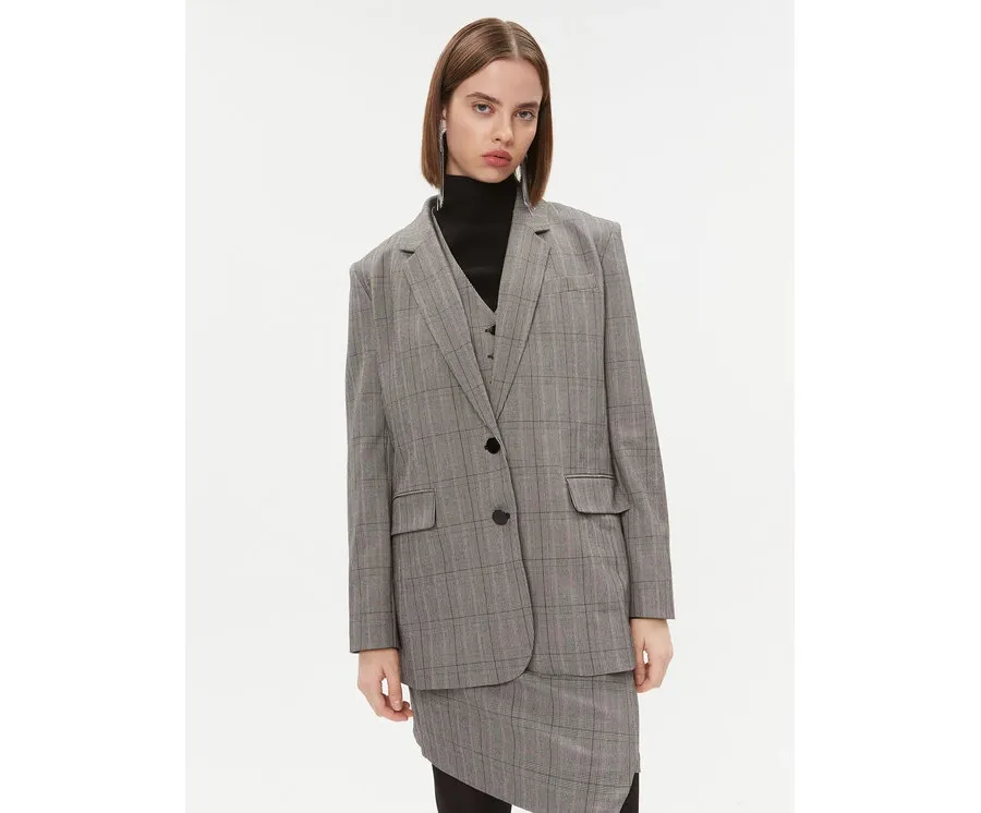 obrazek 1 DKNY Marynarka P3GC6464 Szary Regular Fit