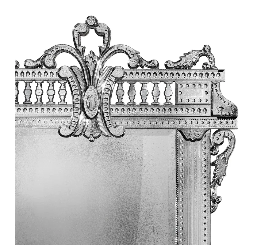 obrazek 2 Postarzane lustro z kolekcji Louis XIV 7038 z weneckiego szkła i drewna