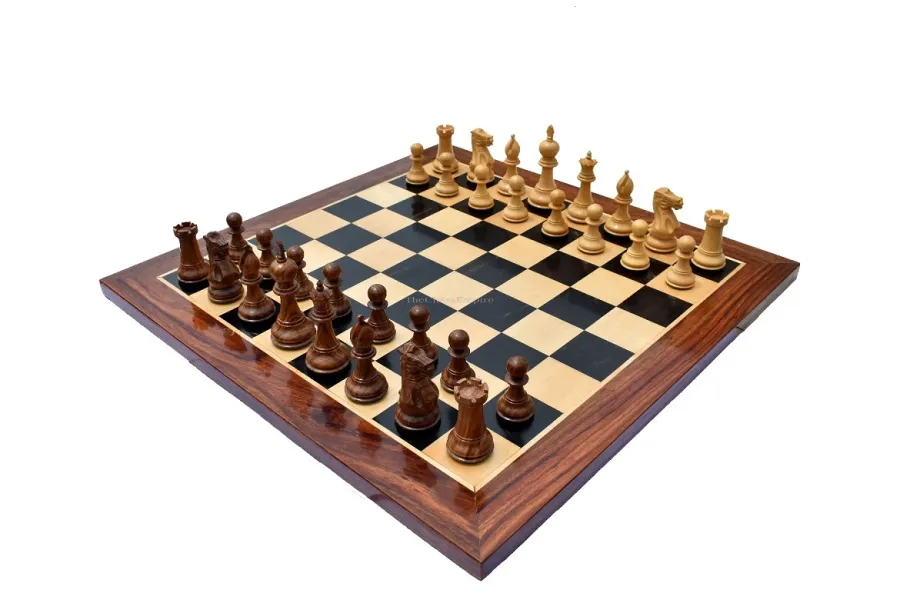 obrazek 2 Niezwykły ręcznie wykonany drewniany zestaw szachowy - The Chess Empire