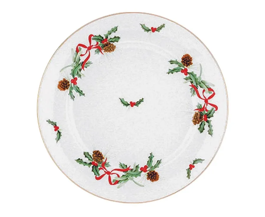 obrazek 1 Porcelanowy talerz obiadowy z motywem świątecznym