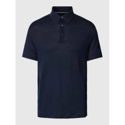 Zdjęcie Koszulka polo o kroju regular fit z mieszanki lnu