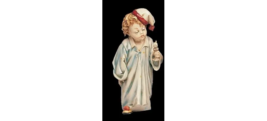 obrazek 1 Porcelanowy chłopczyk ze świecą