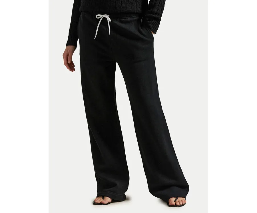 obrazek 1 Polo Ralph Lauren Spodnie dresowe 211977959002 Czarny Wide Leg
