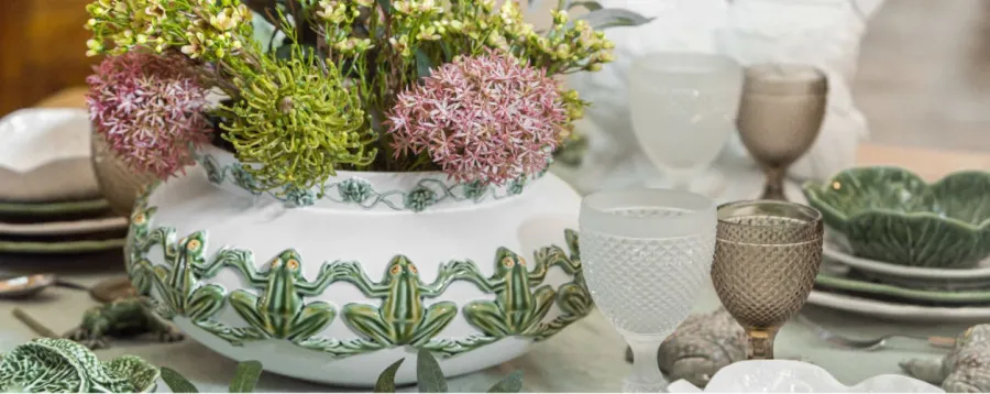 obrazek 2 Niezwykła doniczka ceramiczny do kwiatów - Bordallo Pinheiro