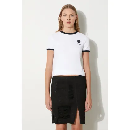 Zdjęcie Kenzo t-shirt Boke Flower 2.0 Classic damski kolor biały FE62TS1294SR.01