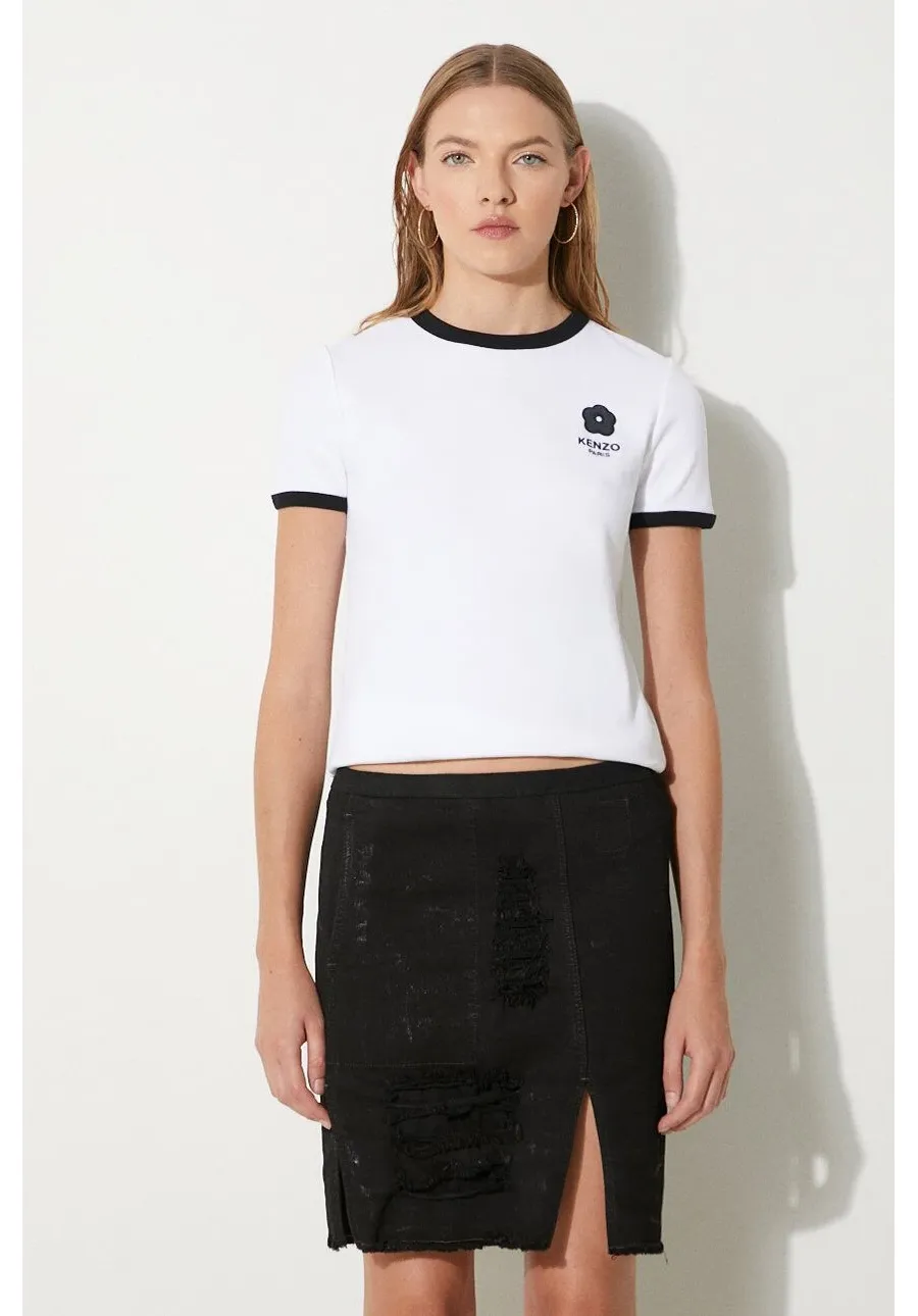 obrazek 1 Kenzo t-shirt Boke Flower 2.0 Classic damski kolor biały FE62TS1294SR.01
