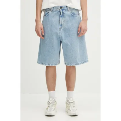 Zdjęcie Carhartt WIP szorty jeansowe Brandon Short męskie kolor niebieski I031921.01A3
