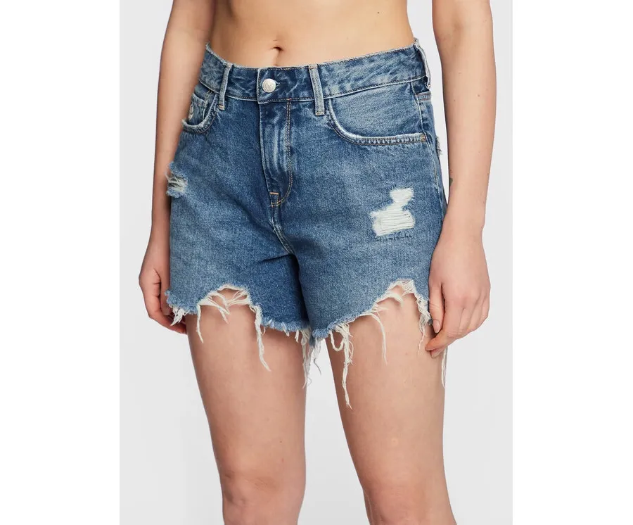 obrazek 1 Pepe Jeans Szorty jeansowe Marly PL801009 Niebieski Regular Fit